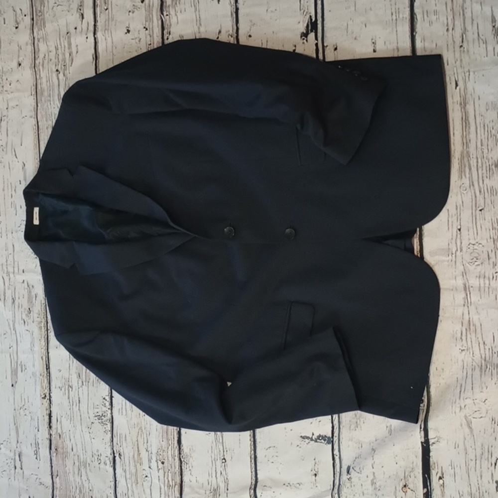 Calvin Klein Men's Navy Blue Two Button Blazer XL  Equiv 44R